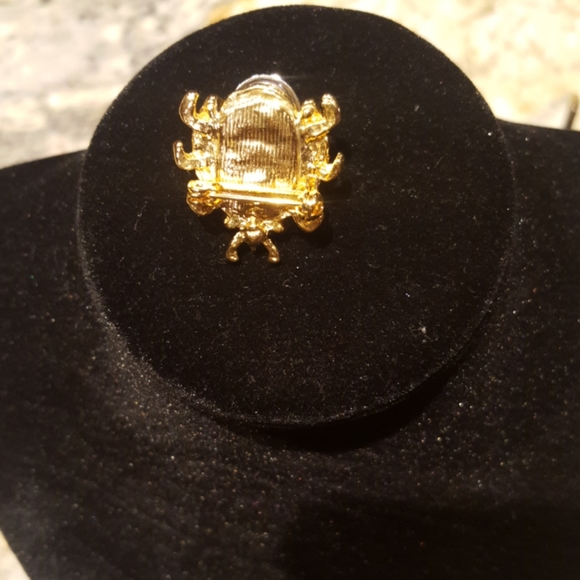 Vintage Crystal Lady Bug Brooch - Picture 3 of 6